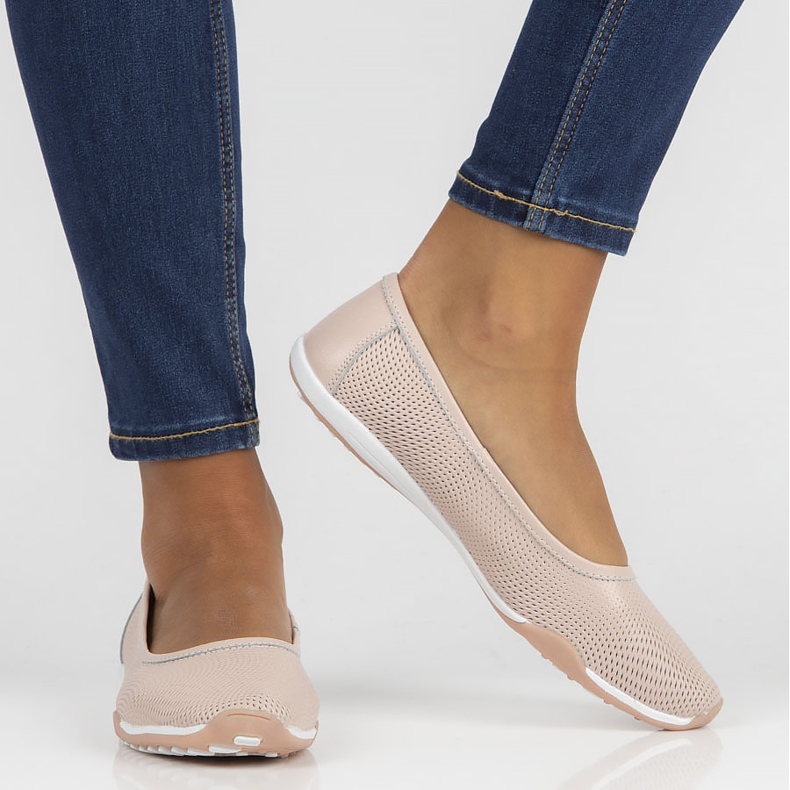 Ballerines en cuir Filippo DP3681/22 Pi rose 1