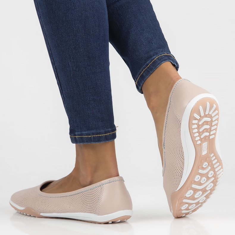 Ballerines en cuir Filippo DP3681/22 Pi rose 2