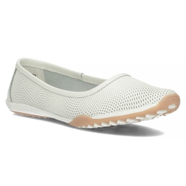Ballerines en cuir Filippo DP3681 / 22 Wh blanc blanche 2