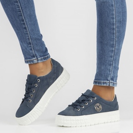 Baskets cuir FILIPPO DP3528/22 Nv bleu marine 1