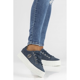 Baskets cuir FILIPPO DP3528/22 Nv bleu marine 2