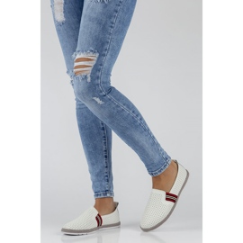 Chaussures en cuir Filippo DP2309 / 22 Wh blanc 2