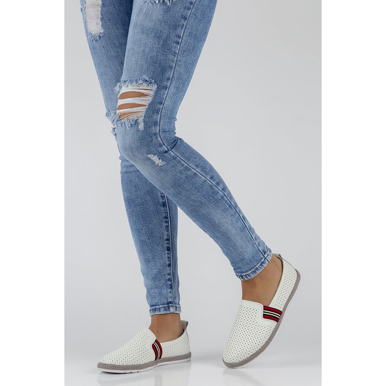 Chaussures en cuir Filippo DP2309 / 22 Wh blanc blanche 2