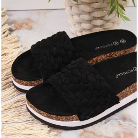 Chaussons sur la plate-forme Potocki W WOL66A noir le noir 2