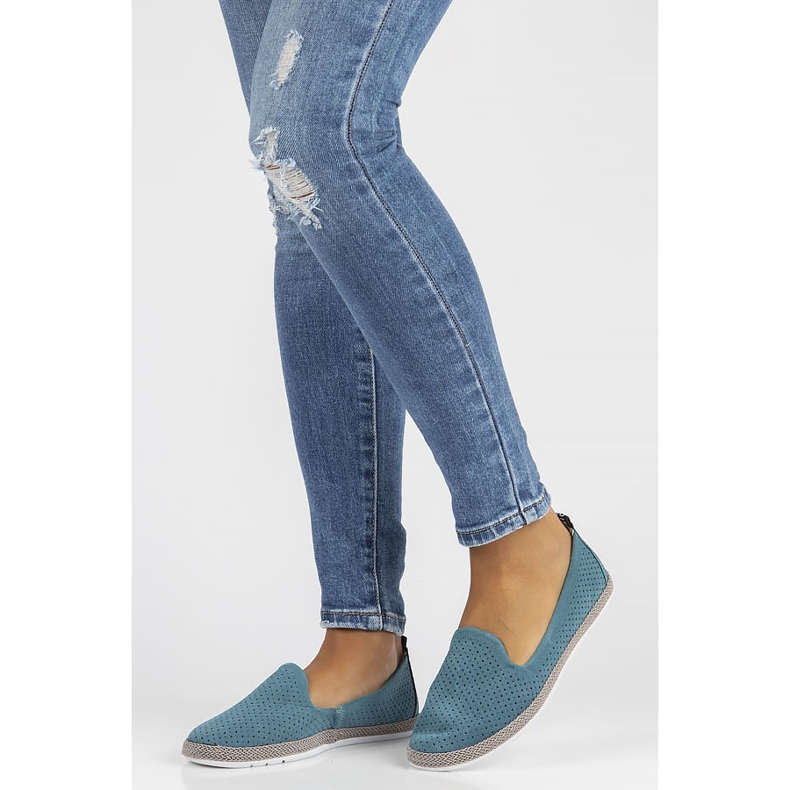 Chaussures en cuir Filippo DP081 / 22 Bl bleu 1