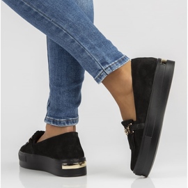 Chaussures en cuir Filippo DP3532 / 22 Bk noir le noir 7