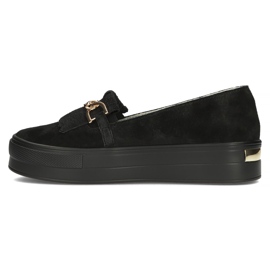 Chaussures en cuir Filippo DP3532 / 22 Bk noir le noir 3
