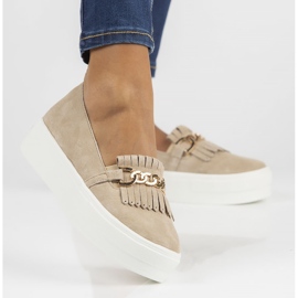 Chaussures en cuir Filippo DP3532/22 Soyez beige 1