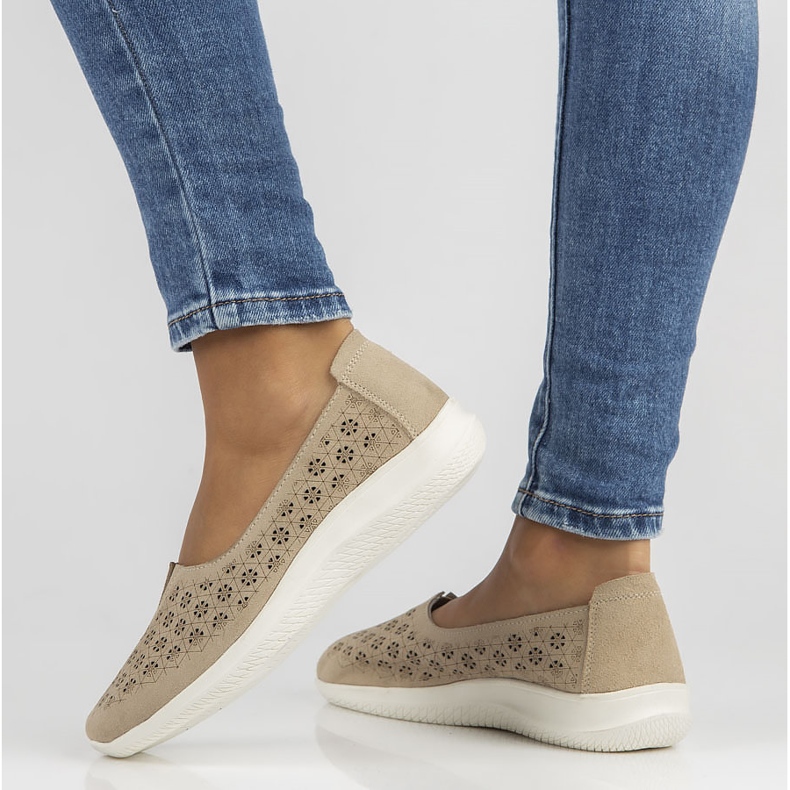 Chaussures en cuir Filippo DP3673/22 Soyez beige 2