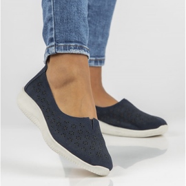 Chaussures en cuir Filippo DP3673/22 Nv bleu marine 1