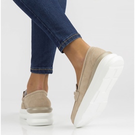 Chaussures en cuir Filippo DP3504/22 Soyez beige 1