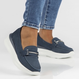 Chaussures en cuir Filippo DP3504/22 Nv bleu marine 1 Chaussures en cuir Filippo DP3504/22 Nv bleu marine 1