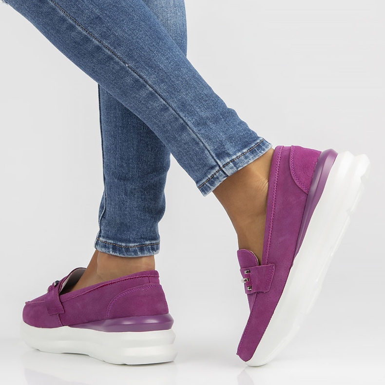 Chaussures en cuir Filippo DP3504/22 Fh fuchsia rose 1