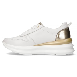 Baskets en cuir Filippo DP3505 / 22 Wh blanc doré 2