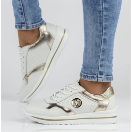 Baskets en cuir Filippo DP3544 / 22 Wh Go blanc blanche 8