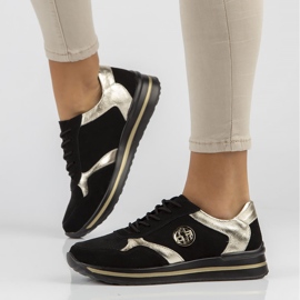 Baskets en cuir Filippo DP3544/22 Bk noir le noir d'or 2