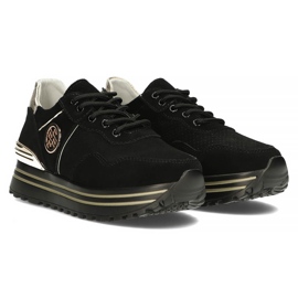 Baskets en cuir Filippo DP3538/22 Bk Go noir le noir 5
