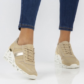 Baskets en cuir Filippo DP3550/22 Be beige 1