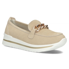 Chaussures en cuir Filippo DP3555/22 Soyez beige 1