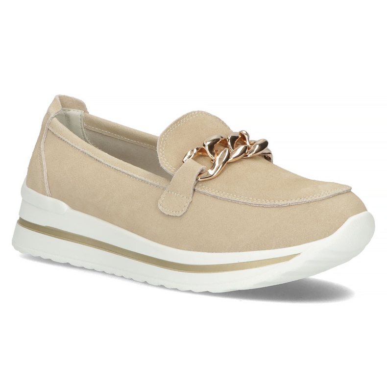 Chaussures en cuir Filippo DP3555/22 Soyez beige 1