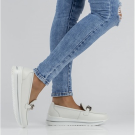 Chaussures en cuir Filippo DP3555 / 22 Wh blanc 1