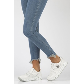 Baskets en cuir Filippo DP3542 / 22 Wh blanc blanche 7