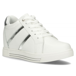 Baskets en cuir Filippo DP3549 / 22 Wh blanc blanche 4
