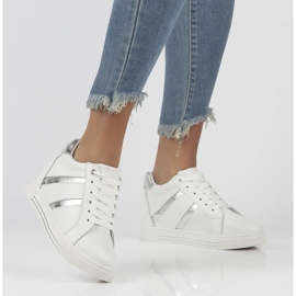 Baskets en cuir Filippo DP3549 / 22 Wh blanc blanche 2
