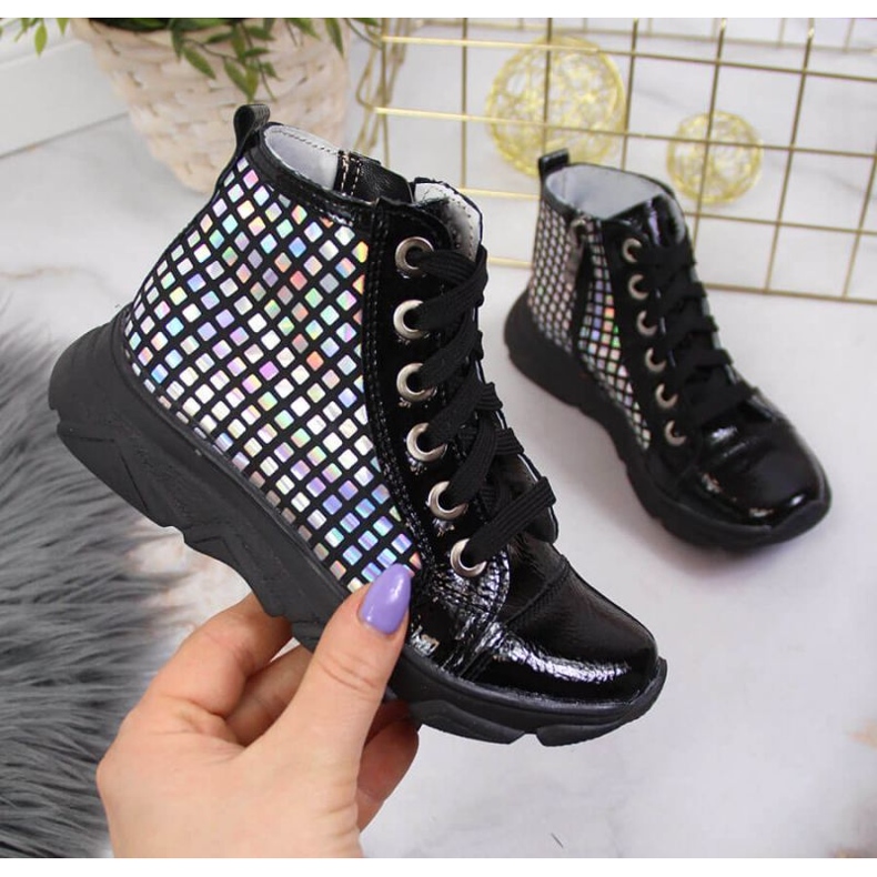 Bottes holographiques Kornecki Jr KOR6814B noir 1