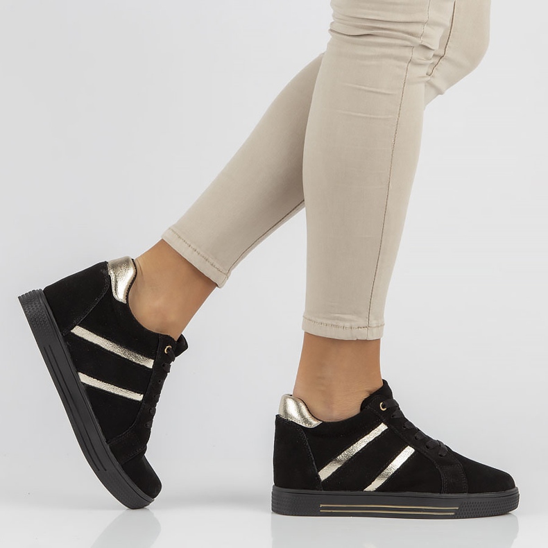 Baskets en cuir Filippo DP3549/22 Bk noir le noir 1