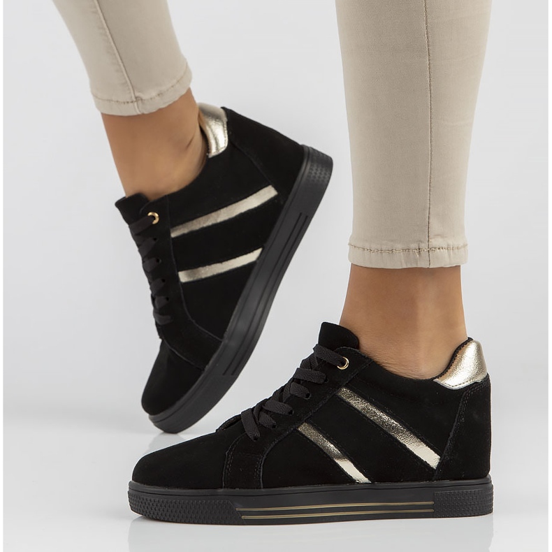 Baskets en cuir Filippo DP3549/22 Bk noir le noir 2