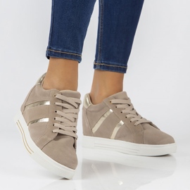 Baskets en cuir Filippo DP3549/22 Be beige 1