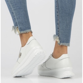 Baskets en cuir Filippo DP3547 / 22 Wh blanc 2