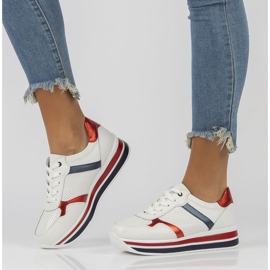 Baskets en cuir Filippo DP2004 / 22 Wh blanc blanche 2