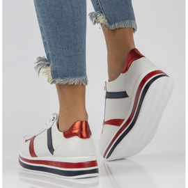 Baskets en cuir Filippo DP2004 / 22 Wh blanc blanche 6