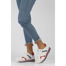 Baskets en cuir Filippo DP2004 / 22 Wh blanc 1