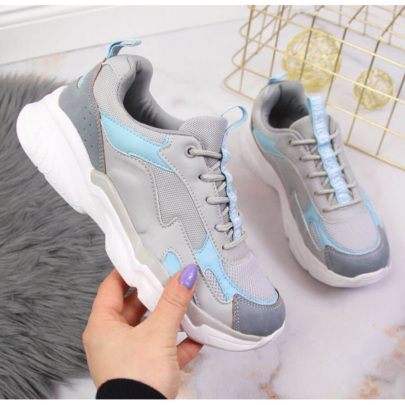 Vinceza W JAN121 chaussures de sport grises 1