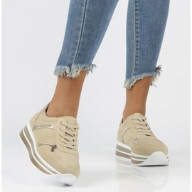 Baskets en cuir Filippo DP2004/22 Be beige 4