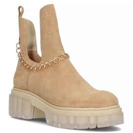 Bottes en daim Filippo 30065 camel beige brun 6