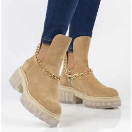 Bottes en daim Filippo 30065 camel beige brun 3