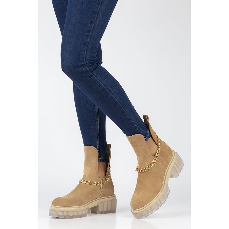 Bottes en daim Filippo 30065 camel beige brun 1