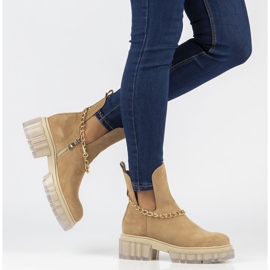 Bottes en daim Filippo 30065 camel beige brun 5