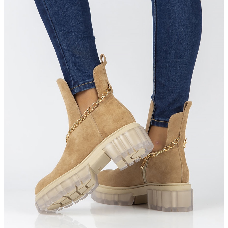 Bottes en daim Filippo 30065 camel beige brun 2