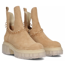 Bottes en daim Filippo 30065 camel beige brun 8