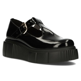 Chaussures en cuir Filippo 20102 noir 1