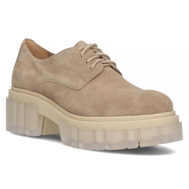 Chaussures en daim Filippo 20099 taupe beige brun 4