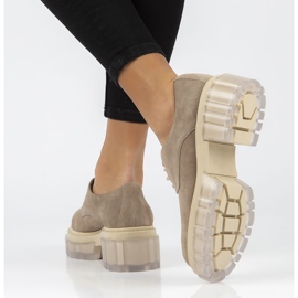 Chaussures en daim Filippo 20099 taupe beige brun 3