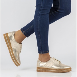 Chaussures en cuir Filippo 10123 or d'or 1 Chaussures en cuir Filippo 10123 or d'or 1