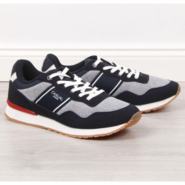 Casual Mckeylor M JAN123B chaussures de sport gris marine bleu marine 1