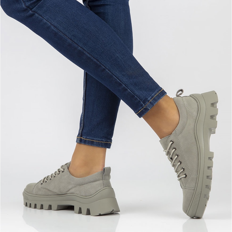 Baskets FILIPPO DP3522/22 Gr grises en cuir 1